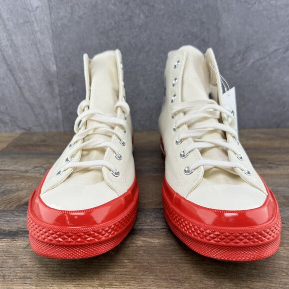 Converse Chuck Taylor All Star 70 High Comme Des Garcons Sz 10 Mens Pristine Red - Picture 7 of 9